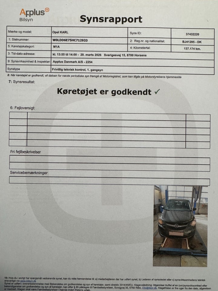 Opel Karl 1,0 Enjoy 5d