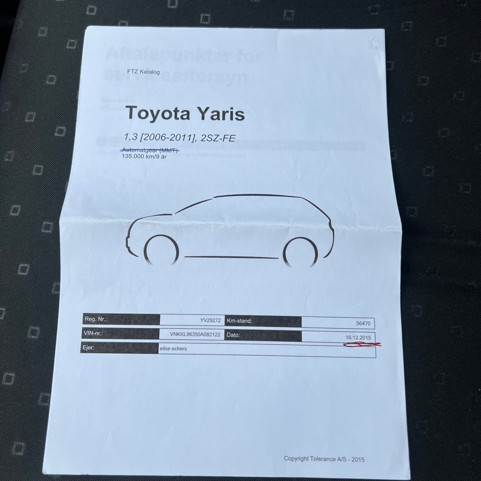 Toyota Yaris 1,3 Terra 5d