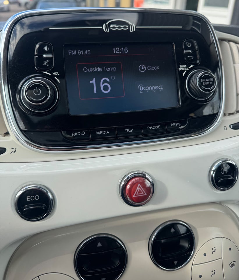 Fiat 500 0,9 TwinAir 80 Popstar MTA 3d