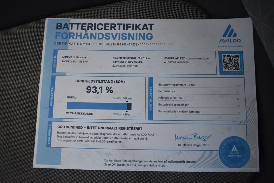 VW ID.3 58 Pro Performance 5d