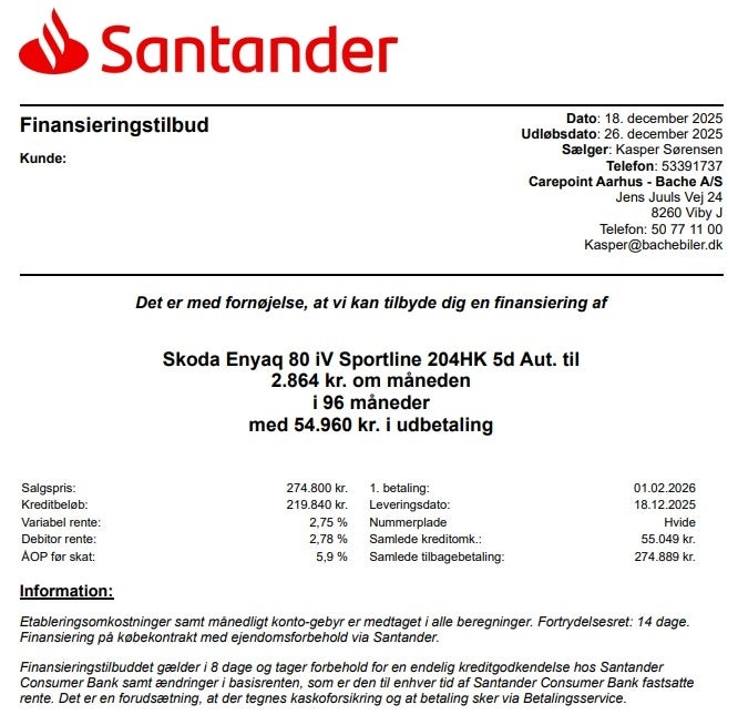 Skoda Enyaq 80 iV Sportline 5d