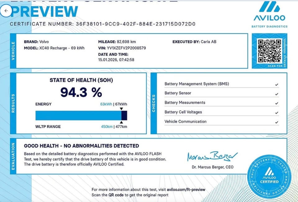 Volvo XC40 P6 ReCharge Core 5d