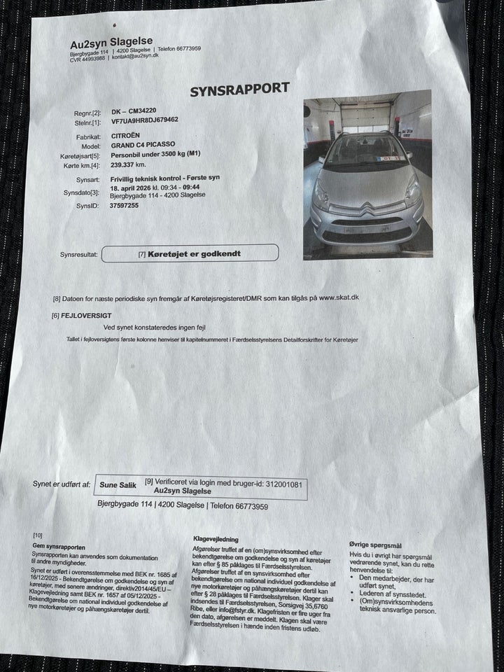 Citroën Grand C4 Picasso 1,6 HDi 112 Seduction 7prs 5d