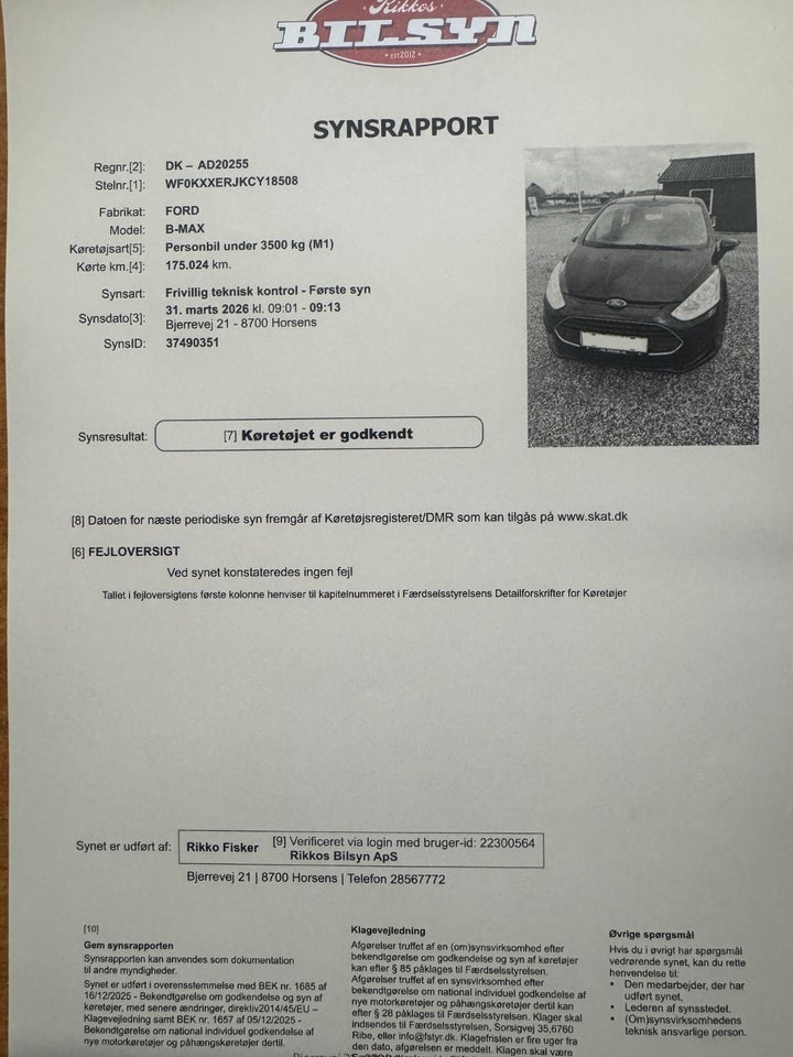 Ford B-MAX 1,0 SCTi 125 Trend 5d