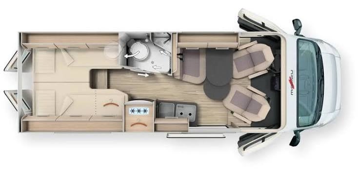 Fiat Carthago 2,3 Malibu 640LE Charming aut. 3d
