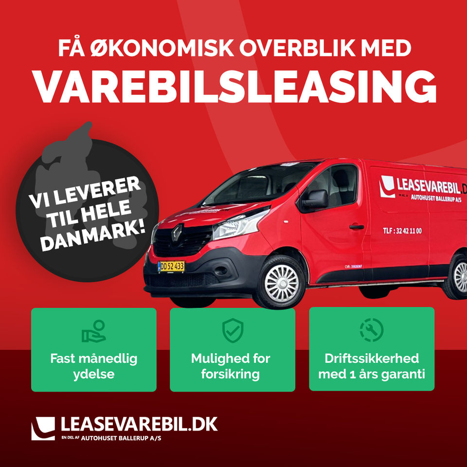 VW Transporter 2,0 TDi 110 Ladvogn kort