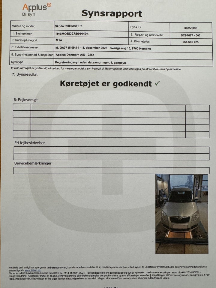 Skoda Roomster 1,4 16V Sport 5d