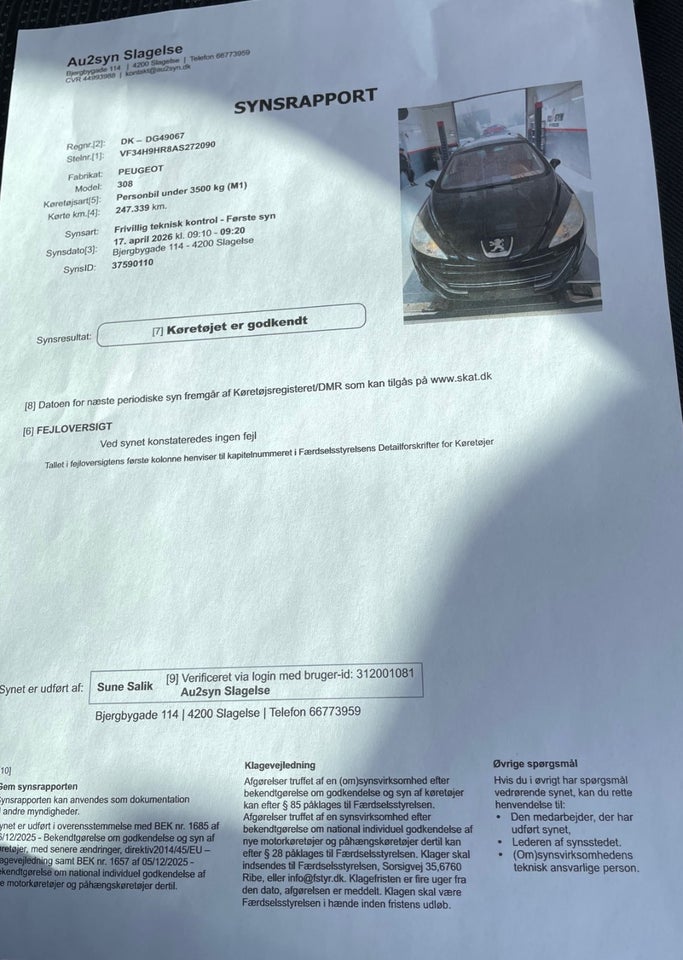 Peugeot 308 1,6 HDi 112 Sportium SW 7prs 5d