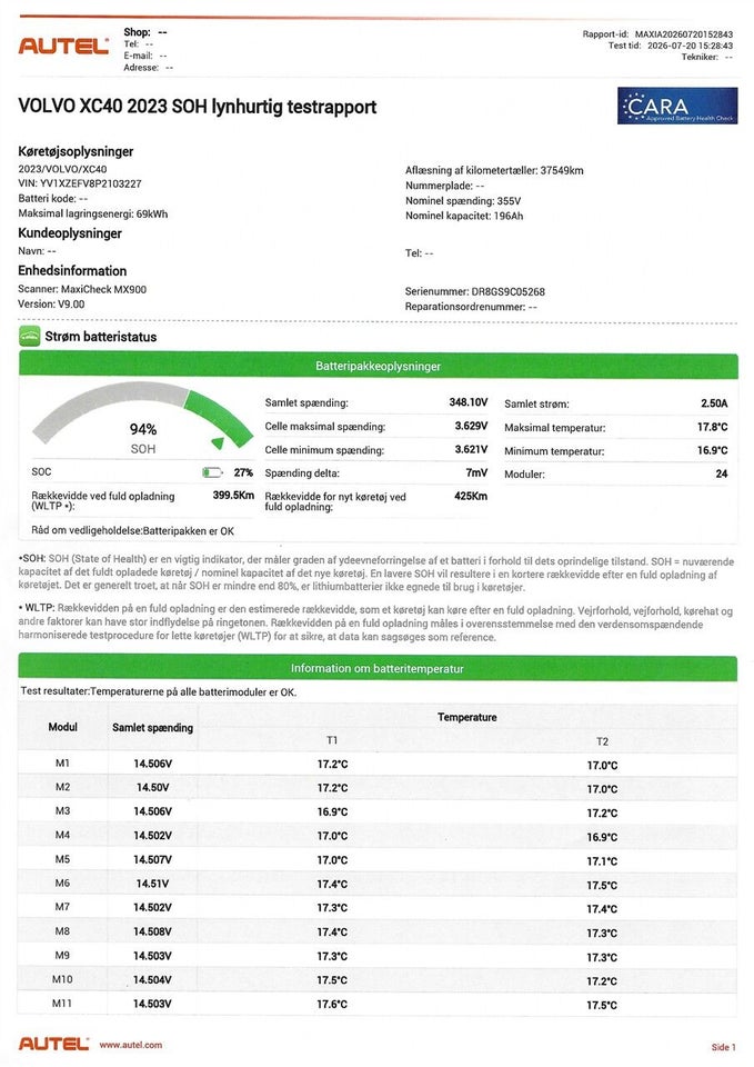 Volvo XC40 P6 ReCharge Plus 5d