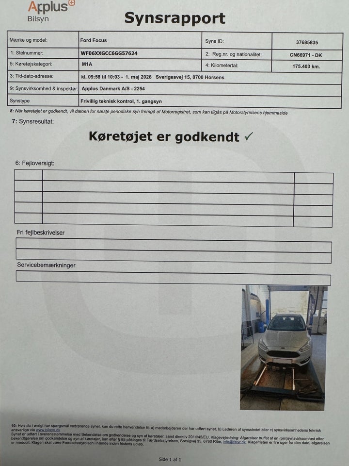 Ford Focus 1,0 SCTi 125 Business stc. 5d