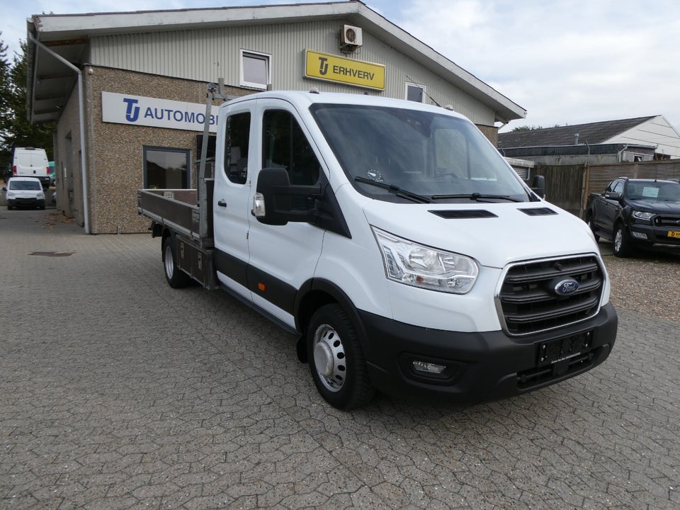 Ford Transit 470 L4 Chassis 2,0 TDCi 170 Mandskabsvogn m/lad RWD