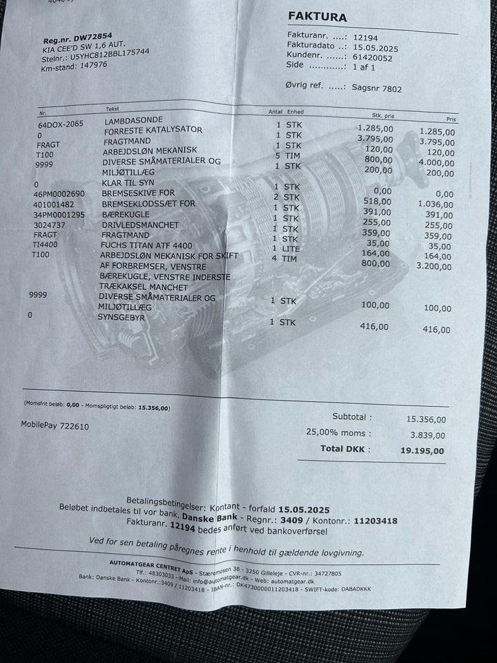 Kia Ceed 1,6 CVVT Active Fashion SW aut. 5d