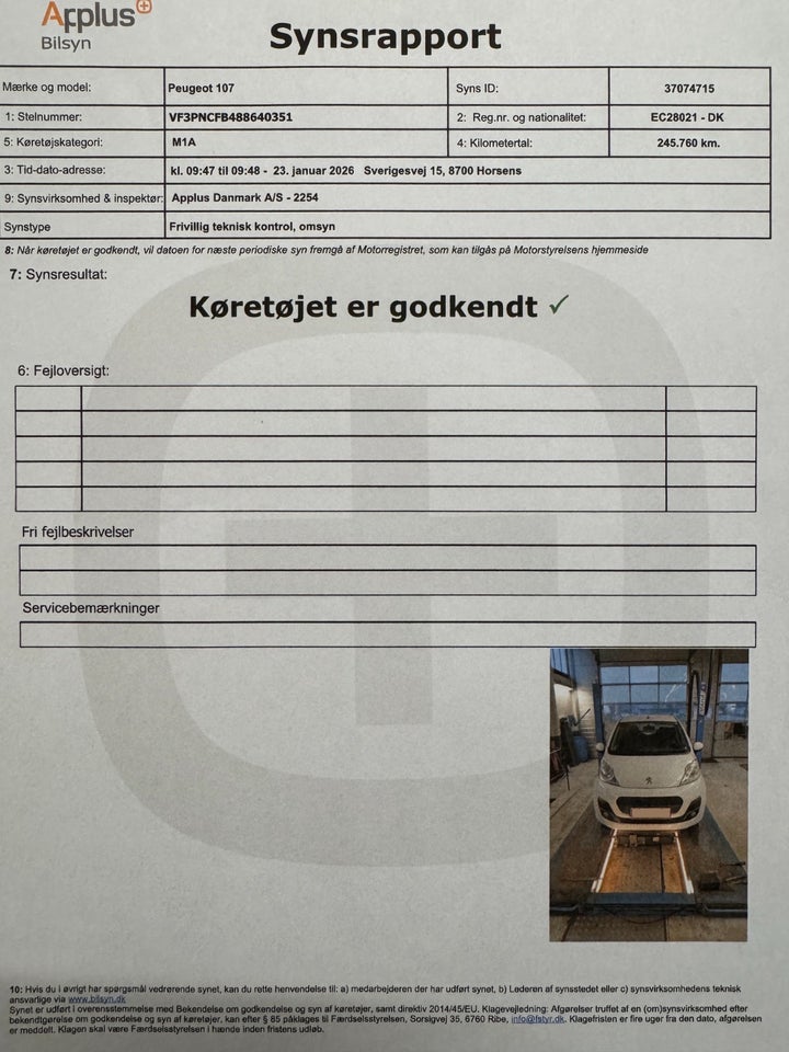 Peugeot 107 1,0 Active 5d
