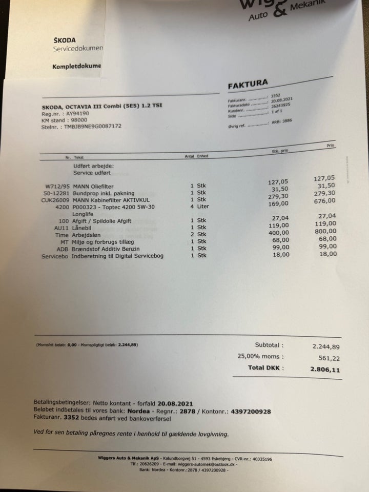 Skoda Octavia 1,2 TSi 110 Style Combi 5d