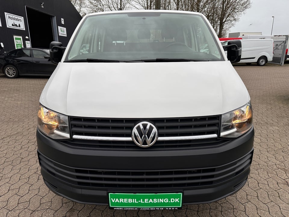 VW Transporter 2,0 TDi 150 Mandskabsvogn m/lad DSG