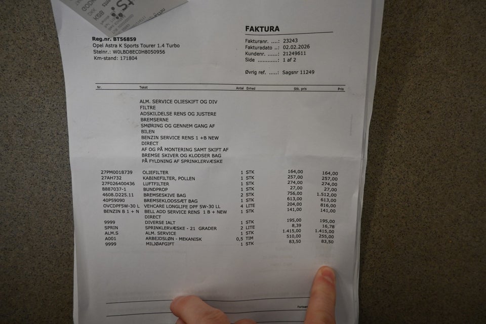 Opel Astra 1,4 T 150 Enjoy Sports Tourer 5d