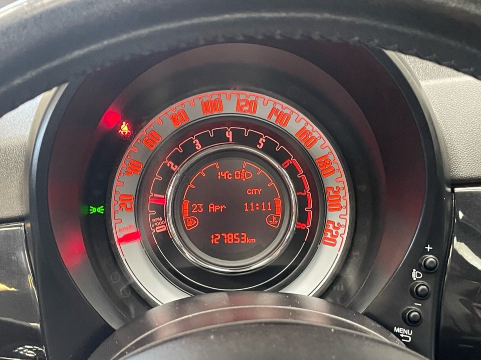 Fiat 500 1,2 Black 3d