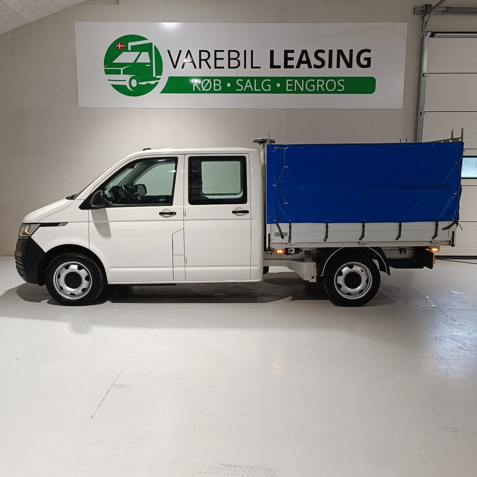 VW Transporter 2,0 TDi 150 Mandskabsvogn m/lad 4d