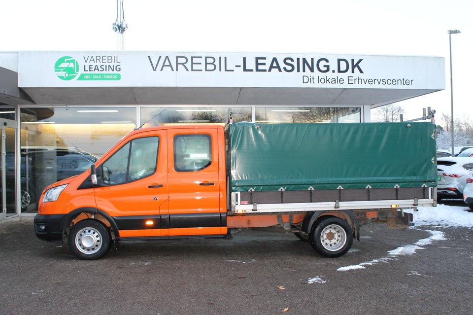 Ford Transit 470 L4 Chassis 2,0 TDCi 170 Mandskabsvogn m/lad RWD