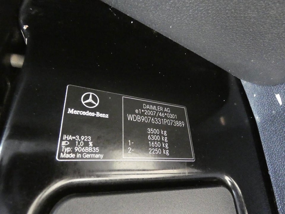 Mercedes Sprinter 316 2,2 CDi A2 Kassevogn RWD