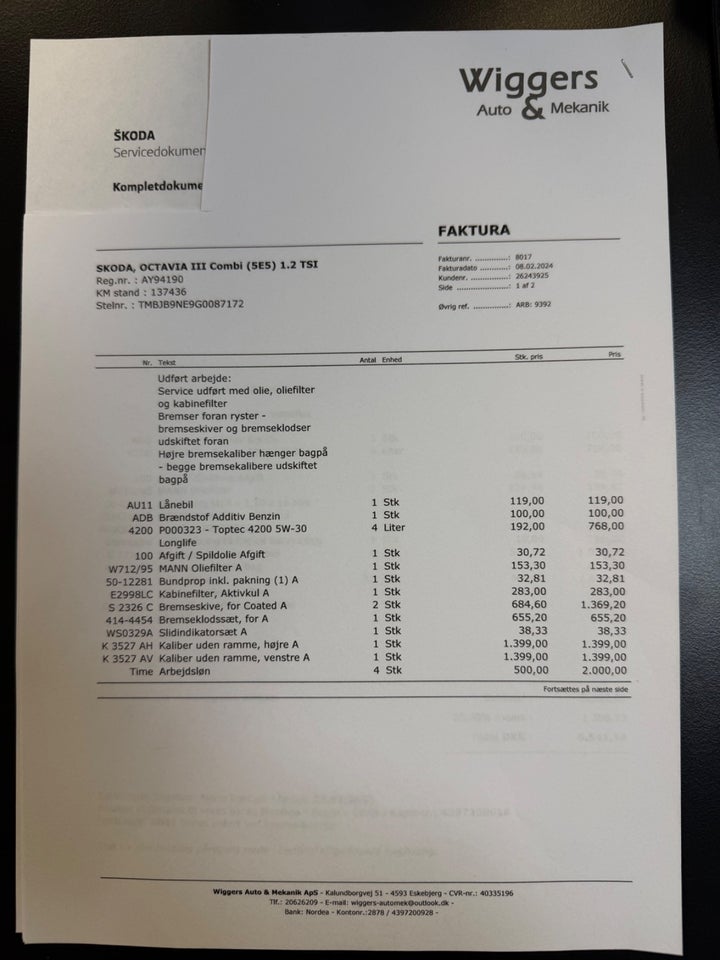 Skoda Octavia 1,2 TSi 110 Style Combi 5d