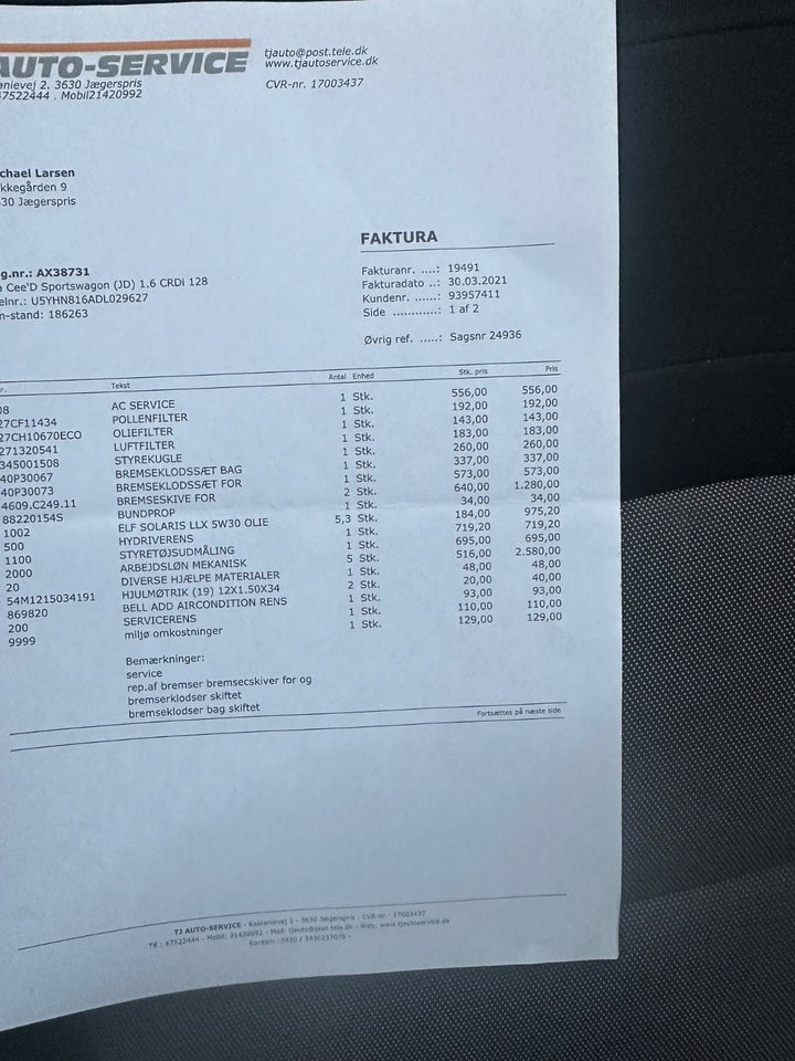 Kia Ceed 1,6 CRDi 128 Premium 5d